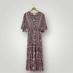 OMIKA Maxi Dress‎ Pink Blue Sz XS